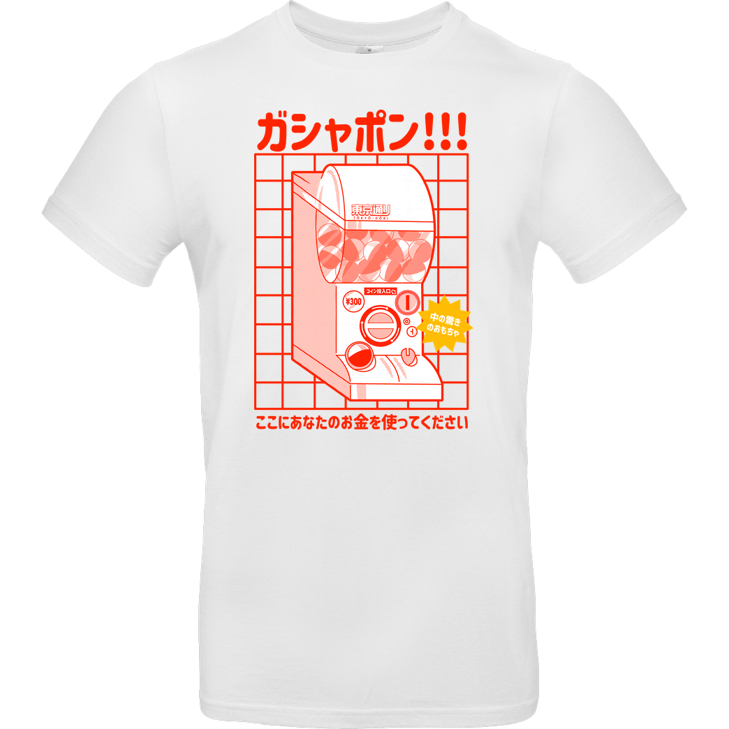 Tokyo Dori Studio Gachapon! T-Shirt B&C EXACT 190 -  White