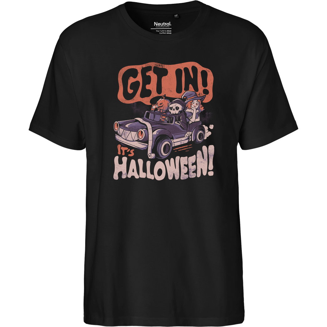 EduEly Get In Its Halloween T-Shirt Fairtrade T-Shirt - black