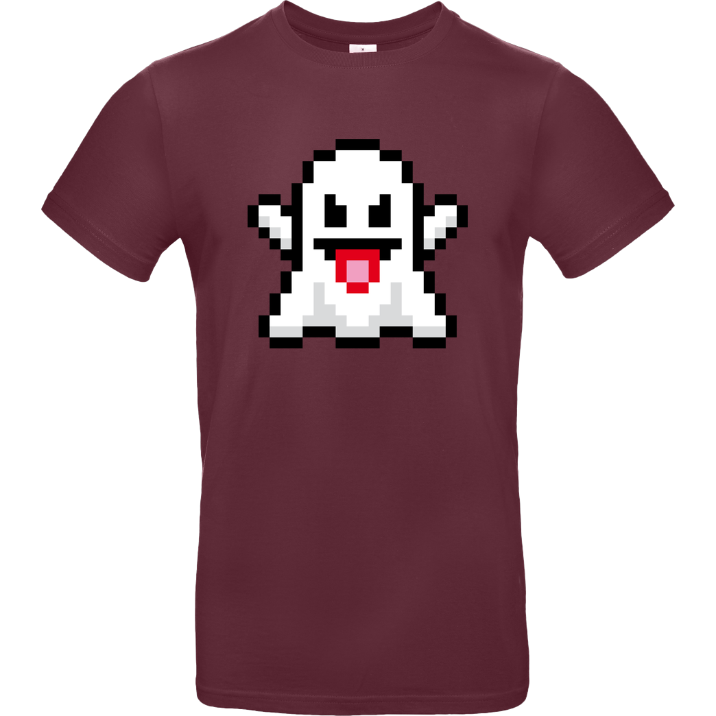 Geek Revolution Ghost T-Shirt B&C EXACT 190 - Burgundy