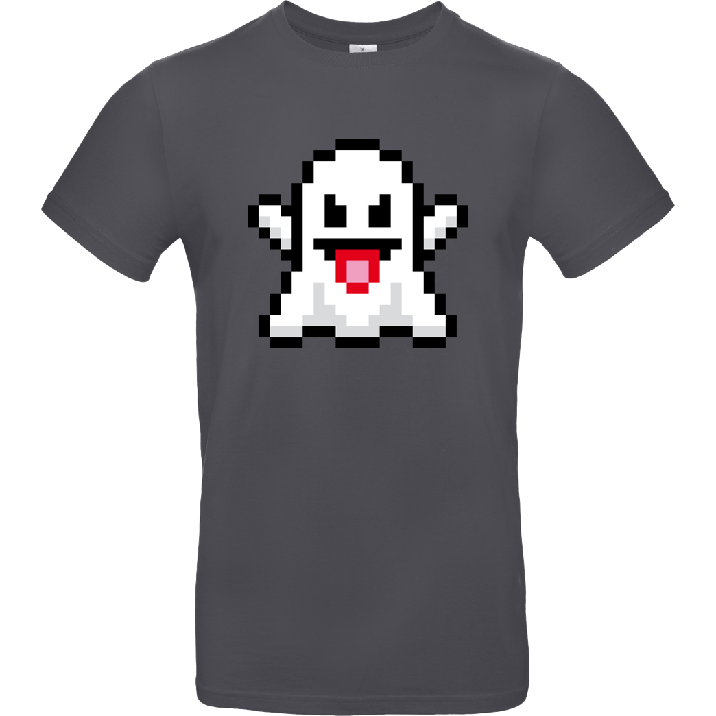 Geek Revolution Ghost T-Shirt B&C EXACT 190 - Dark Grey