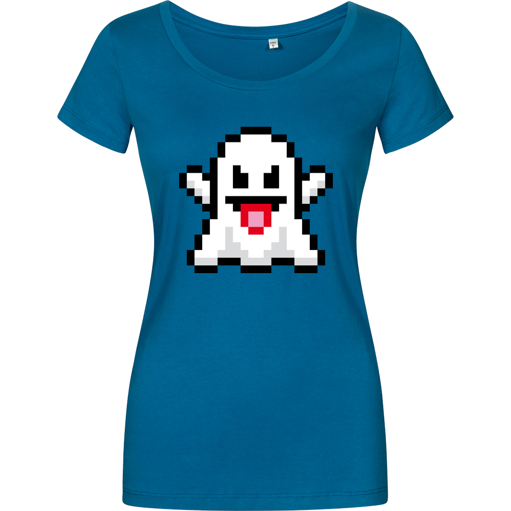 Geek Revolution Ghost T-Shirt Girlshirt petrol