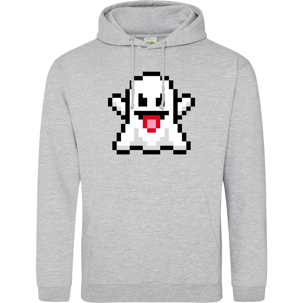 Geek Revolution Ghost Sweatshirt JH Hoodie - Heather Grey