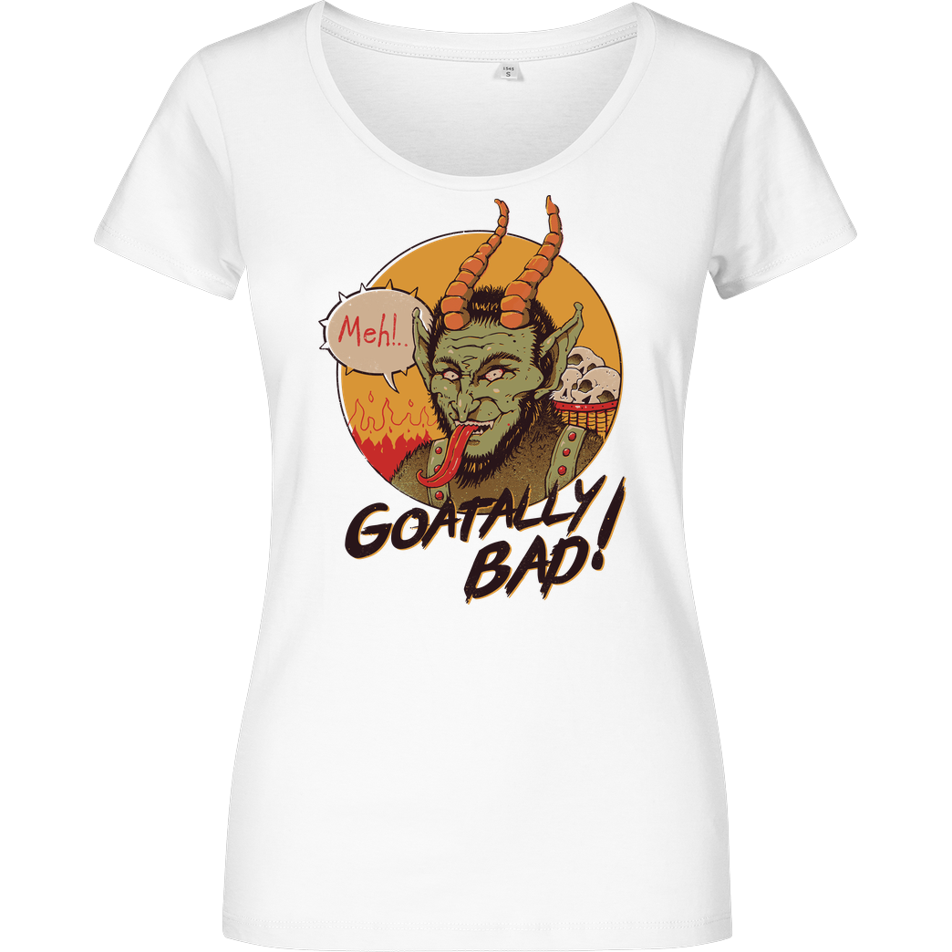 Vincent Trinidad Goatally Bad! T-Shirt Girlshirt weiss