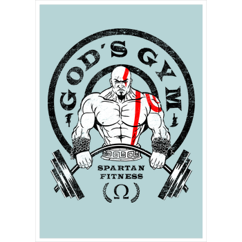 Gods Gym Art Print mint