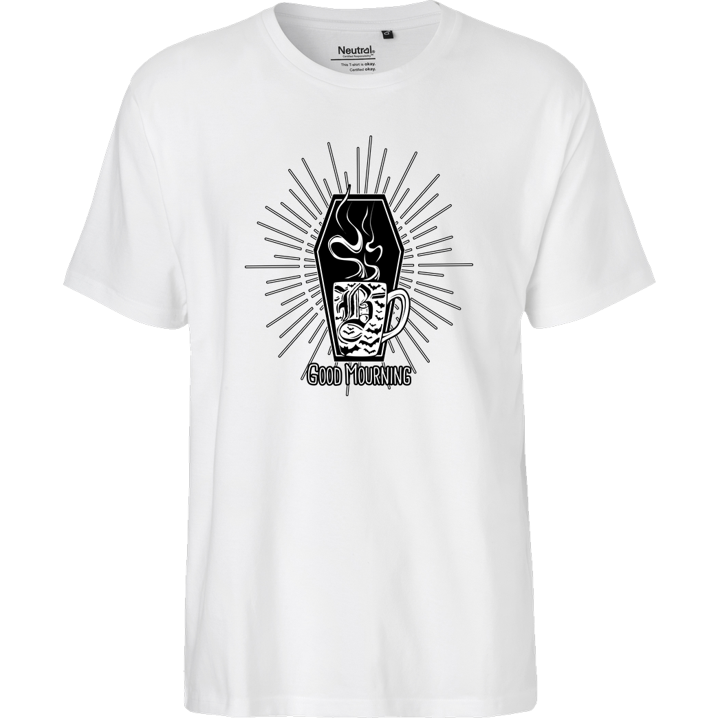 vonKowen Good Mourning T-Shirt Fairtrade T-Shirt - white