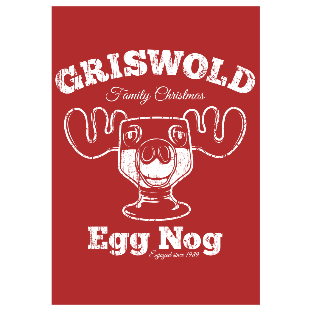 Stationjack Griswold Christmas Egg Nog Druck Art Print red