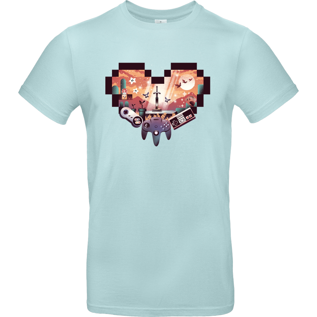 Dandingeroz Heart Games T-Shirt B&C EXACT 190 - Mint