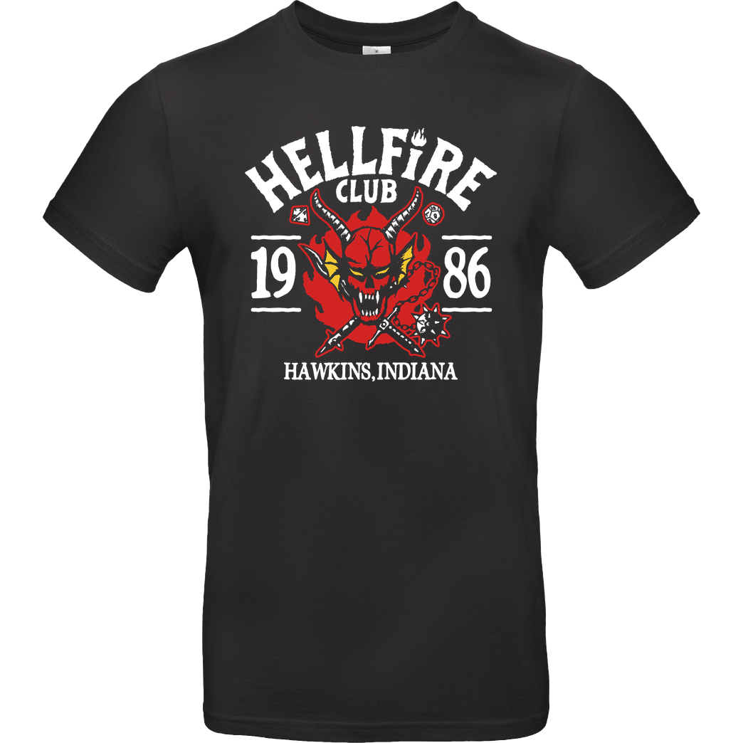 Demonigote Shirts Hell Indiana T-Shirt B&C EXACT 190 - Black
