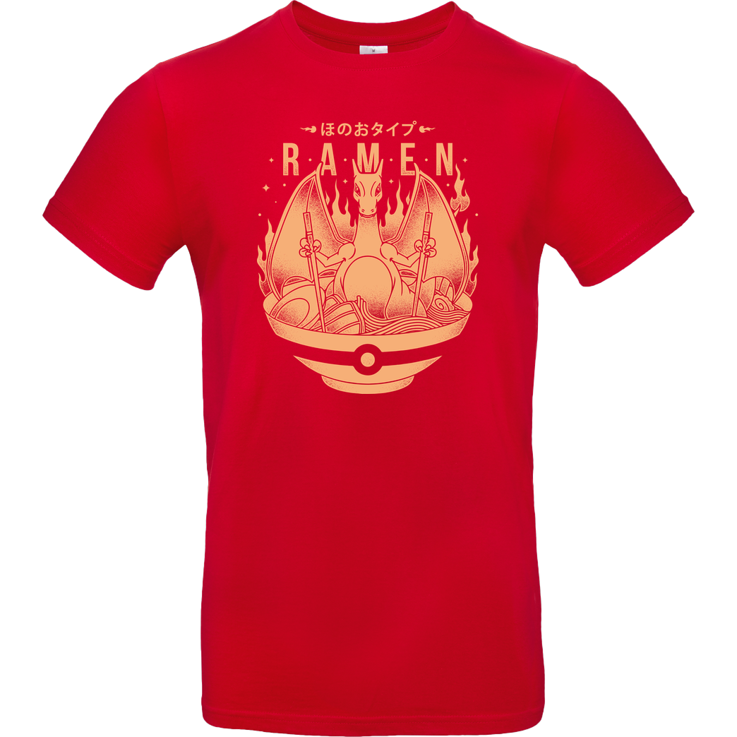 AlundrART Hot Ramen T-Shirt B&C EXACT 190 - Red