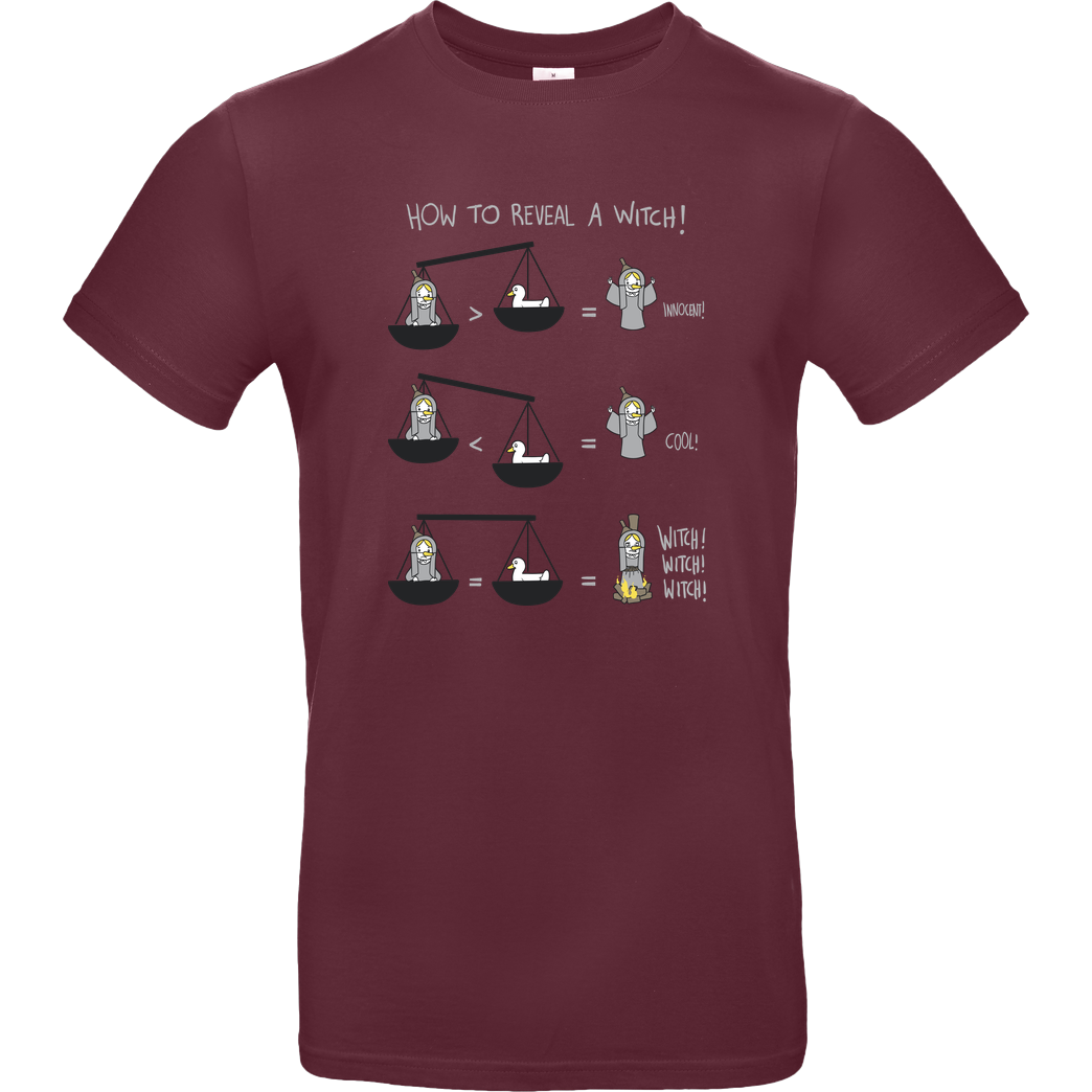 Anna-Maria Jung How To Reveal A Witch T-Shirt B&C EXACT 190 - Burgundy