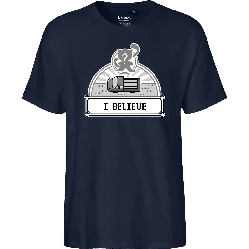 IamHaRa I Believe T-Shirt Fairtrade T-Shirt - navy