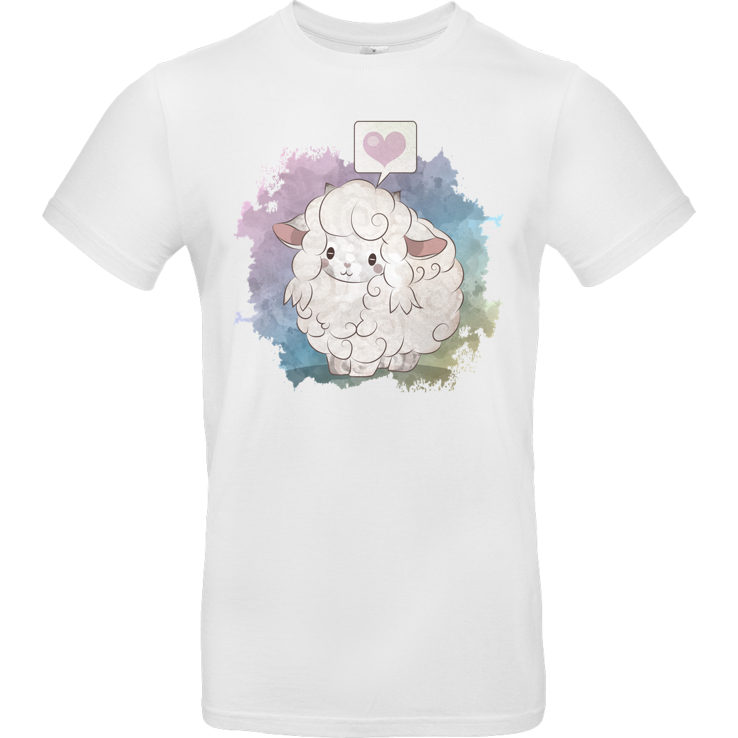 Blackmoon I Love Sheep T-Shirt B&C EXACT 190 -  White