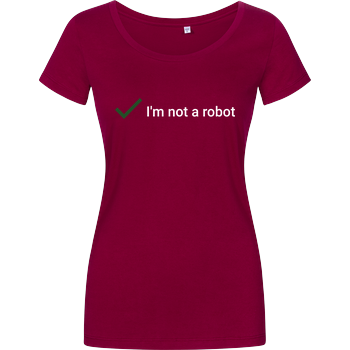 I'm not a Robot Girlshirt berry