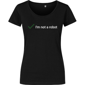 I'm not a Robot Girlshirt schwarz