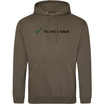I'm not a Robot JH Hoodie - Khaki