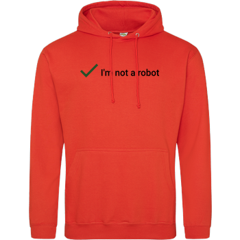 I'm not a Robot JH Hoodie - Orange