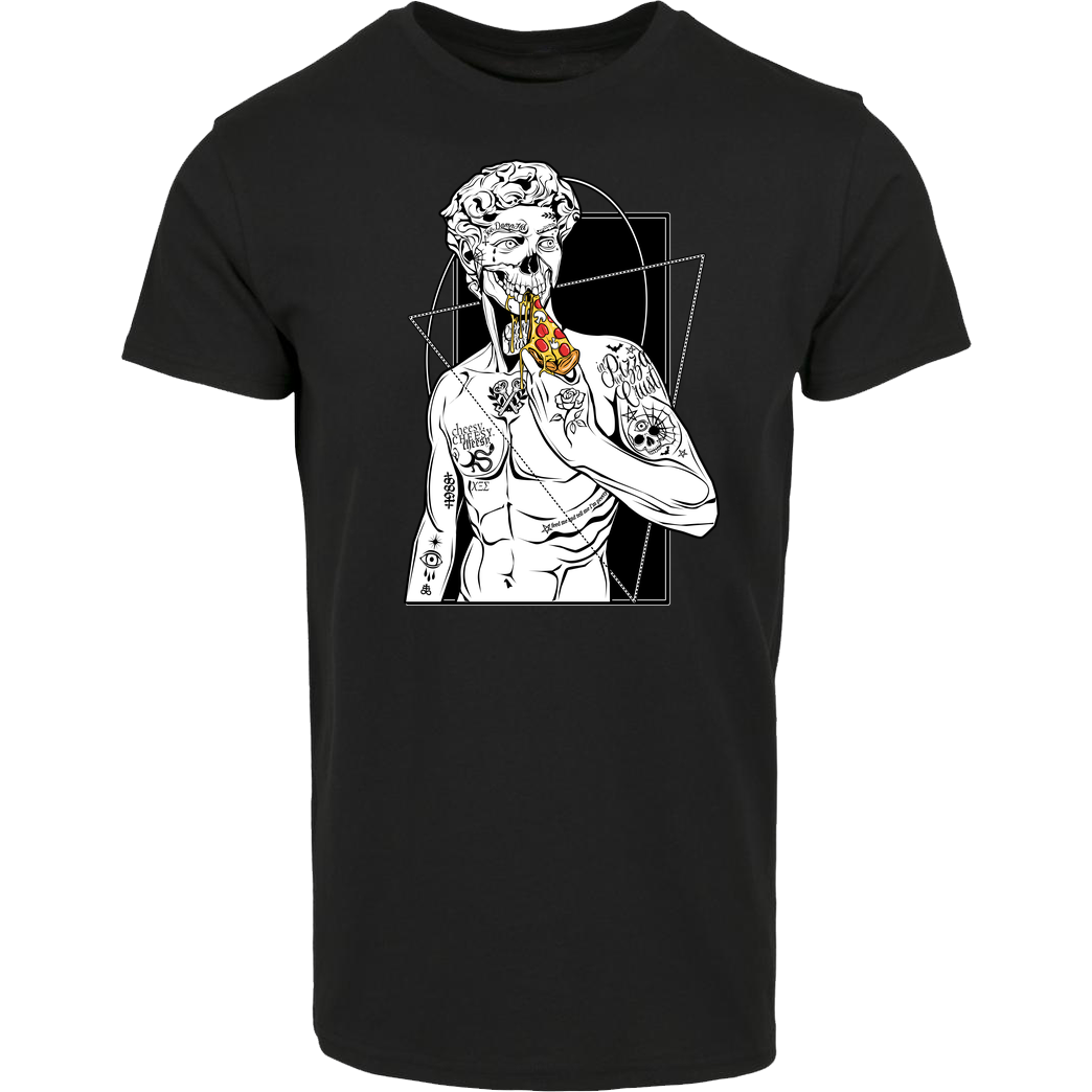 vonKowen In PIzza We Crust T-Shirt House Brand T-Shirt - Black