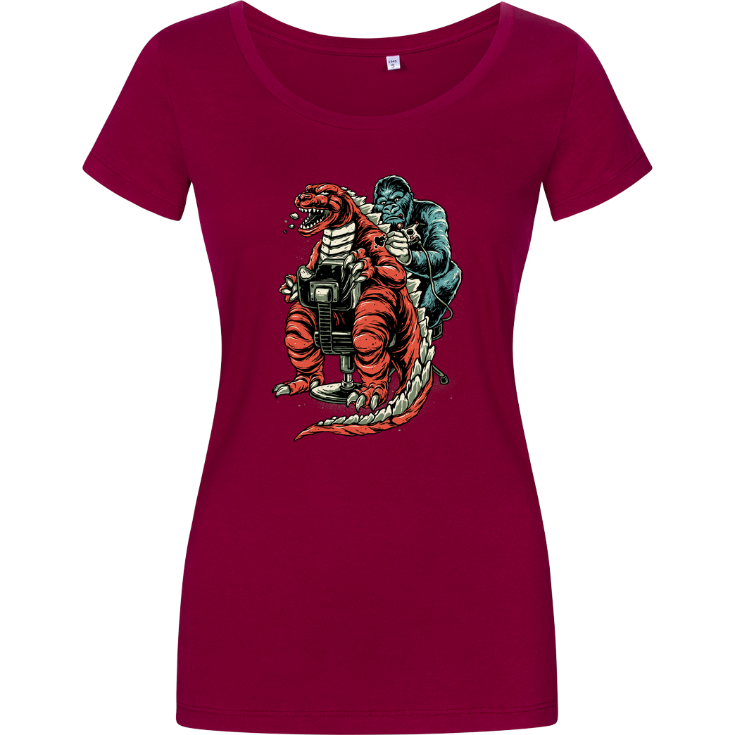 glitchygorilla Ink Monster T-Shirt Girlshirt berry