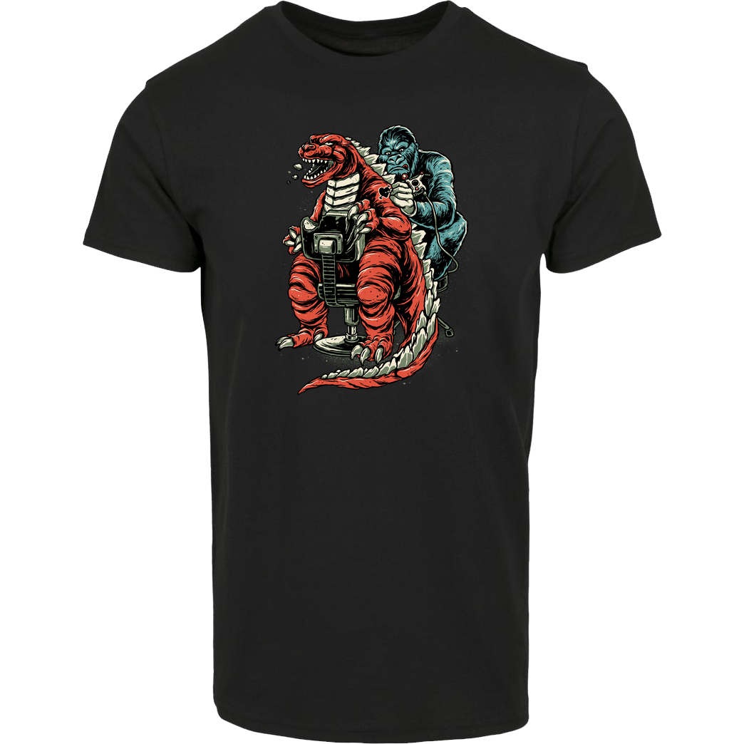 glitchygorilla Ink Monster T-Shirt House Brand T-Shirt - Black