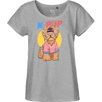 K-Pup Fairtrade Loose Fit Girlie - heather grey