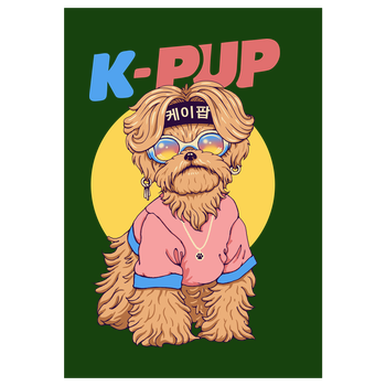 K-Pup Art Print green