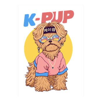 K-Pup Kunstdruck weiss