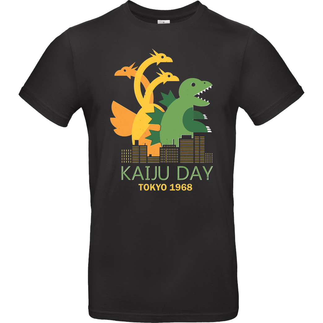 DinoMike Kaiju Day T-Shirt B&C EXACT 190 - Black