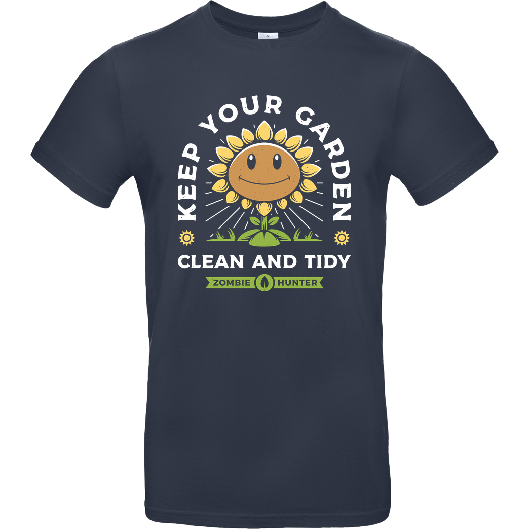 AlundrART Keep Your Garden Clean T-Shirt B&C EXACT 190 - Navy