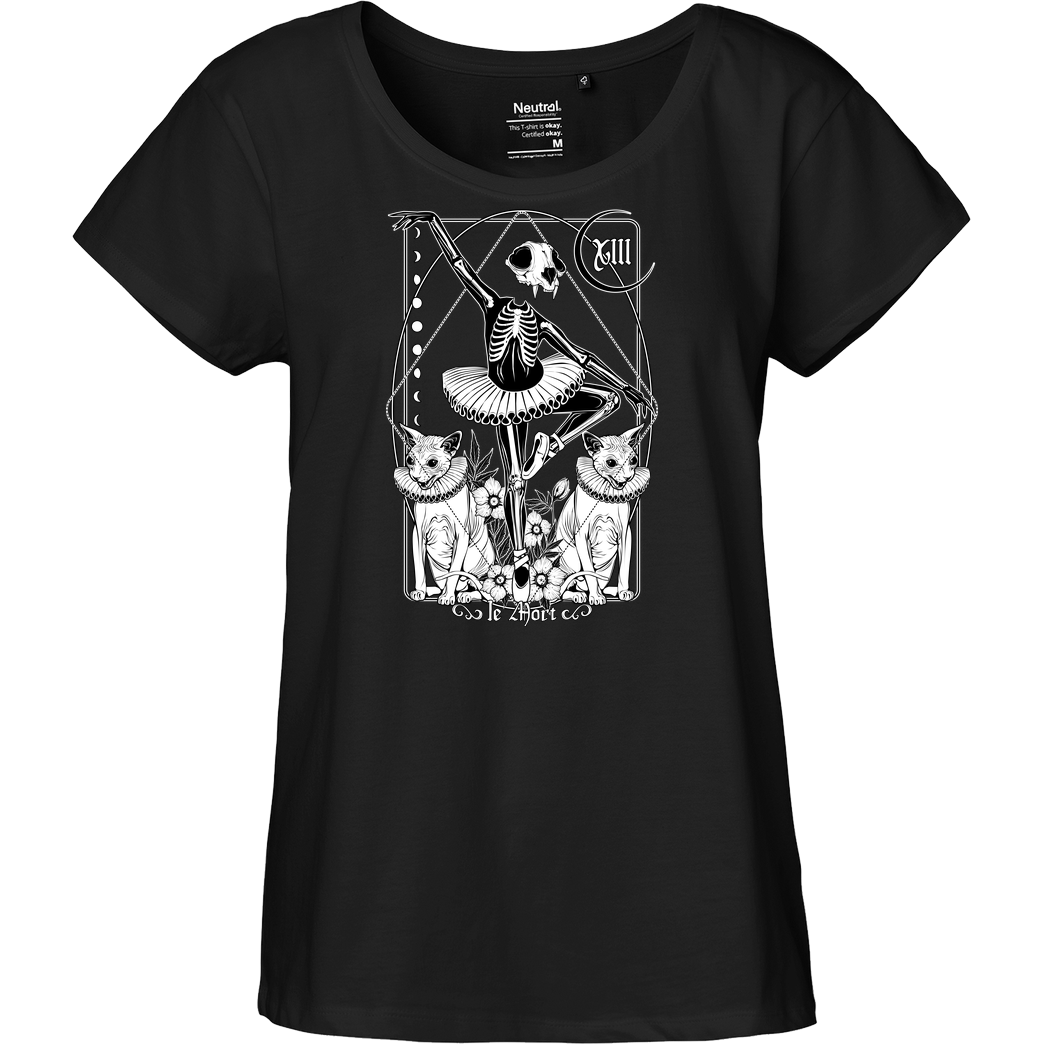 vonKowen Le Mort T-Shirt Fairtrade Loose Fit Girlie - black