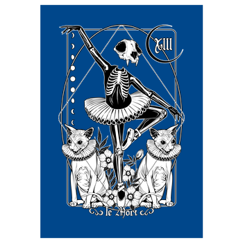 Le Mort Art Print blue