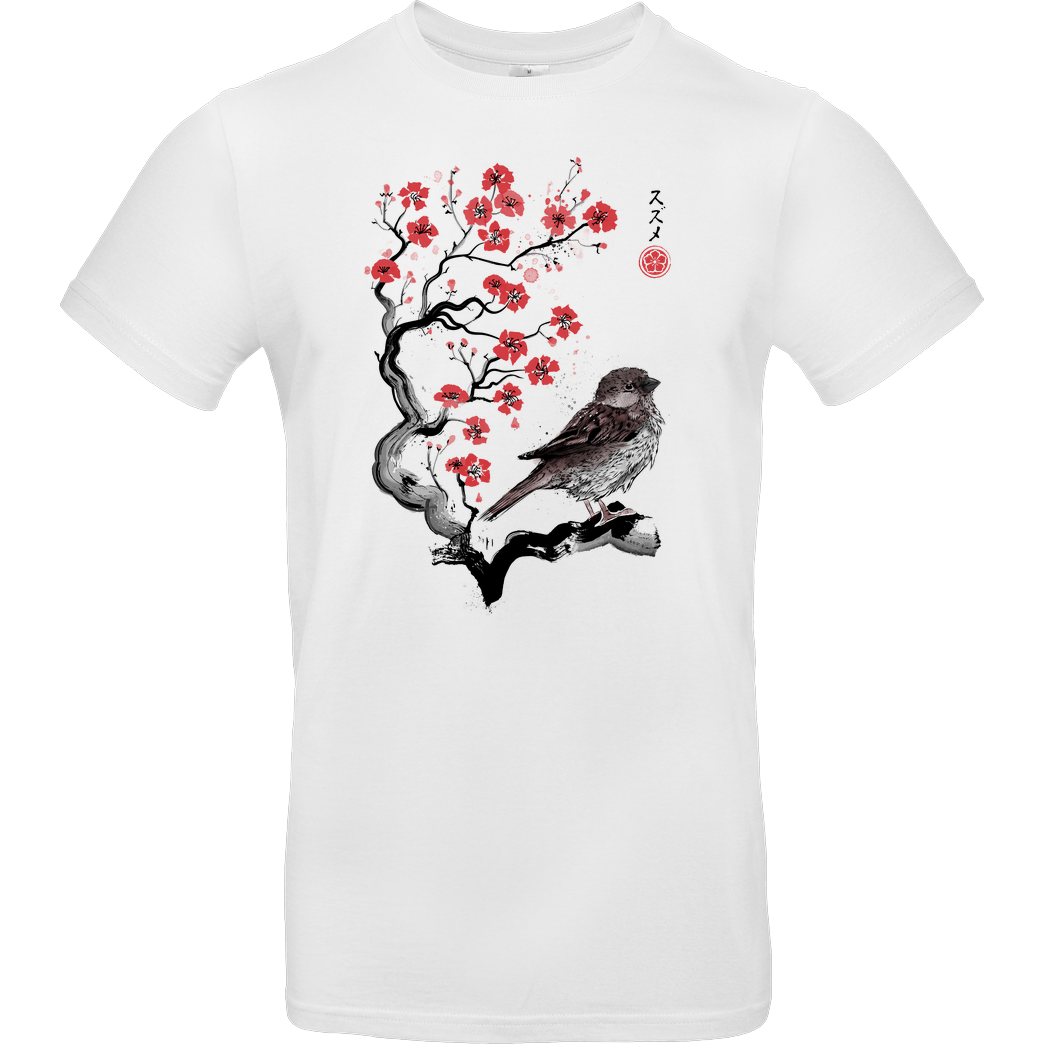 Dr.Monekers Little Sparrow T-Shirt B&C EXACT 190 -  White