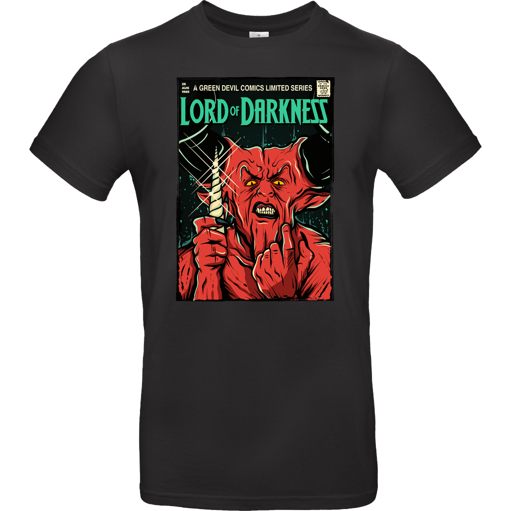 greendevil Lord Of Darkness T-Shirt B&C EXACT 190 - Black