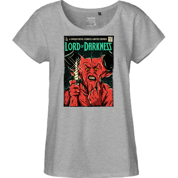 Lord Of Darkness Fairtrade Loose Fit Girlie - heather grey