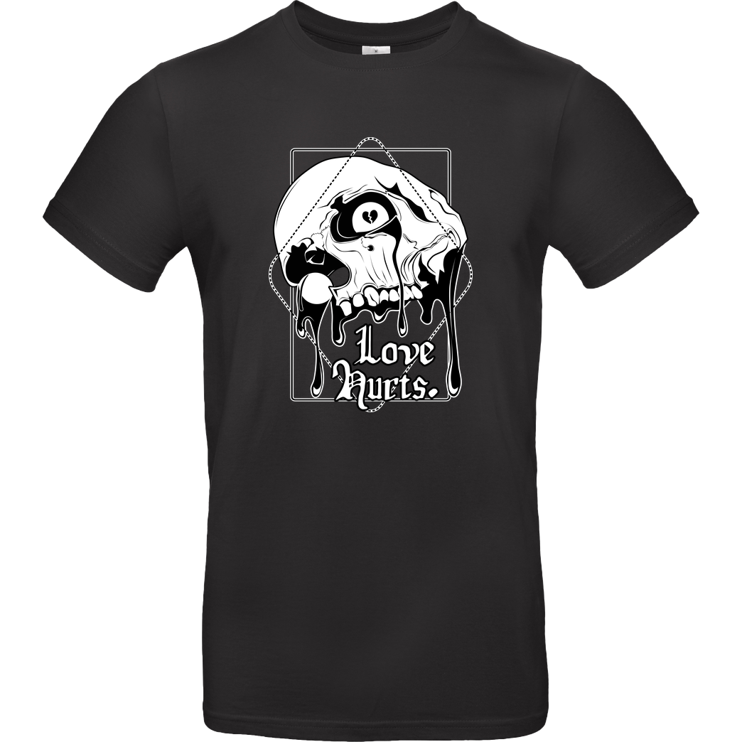 vonKowen Love Hurts T-Shirt B&C EXACT 190 - Black