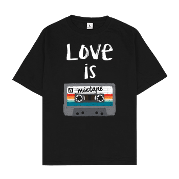 Love is a Mixtape Oversize T-Shirt - Black
