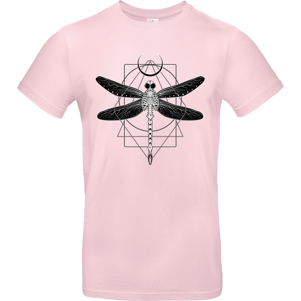 vonKowen Magical Cosmic Dragonfly T-Shirt B&C EXACT 190 - Light Pink
