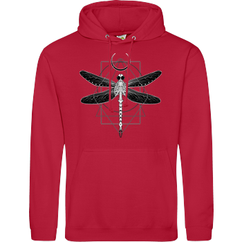 Magical Cosmic Dragonfly JH Hoodie - red