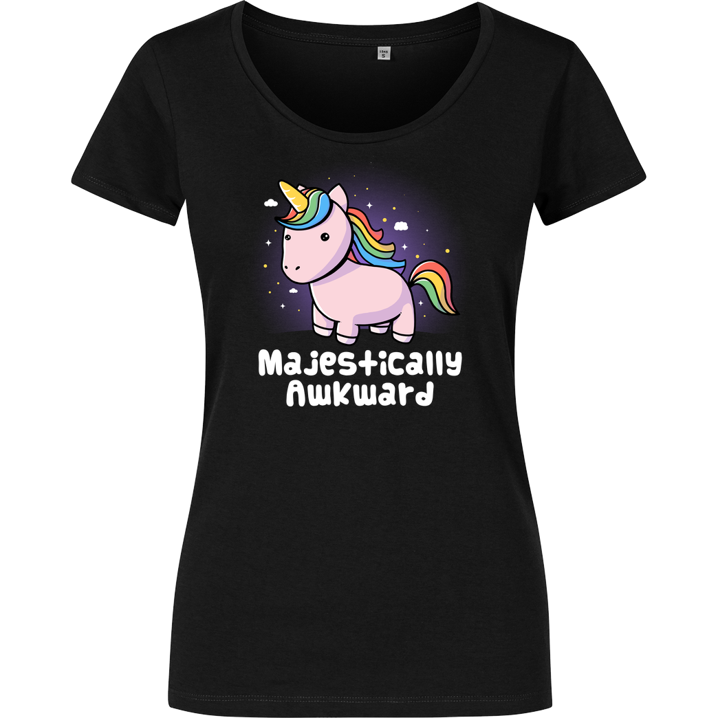 EduEly Majestically Awkward T-Shirt Girlshirt schwarz