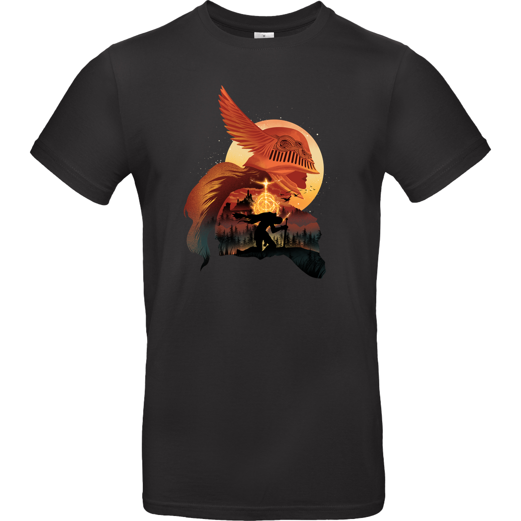 Dandingeroz Melina Sunset T-Shirt B&C EXACT 190 - Black