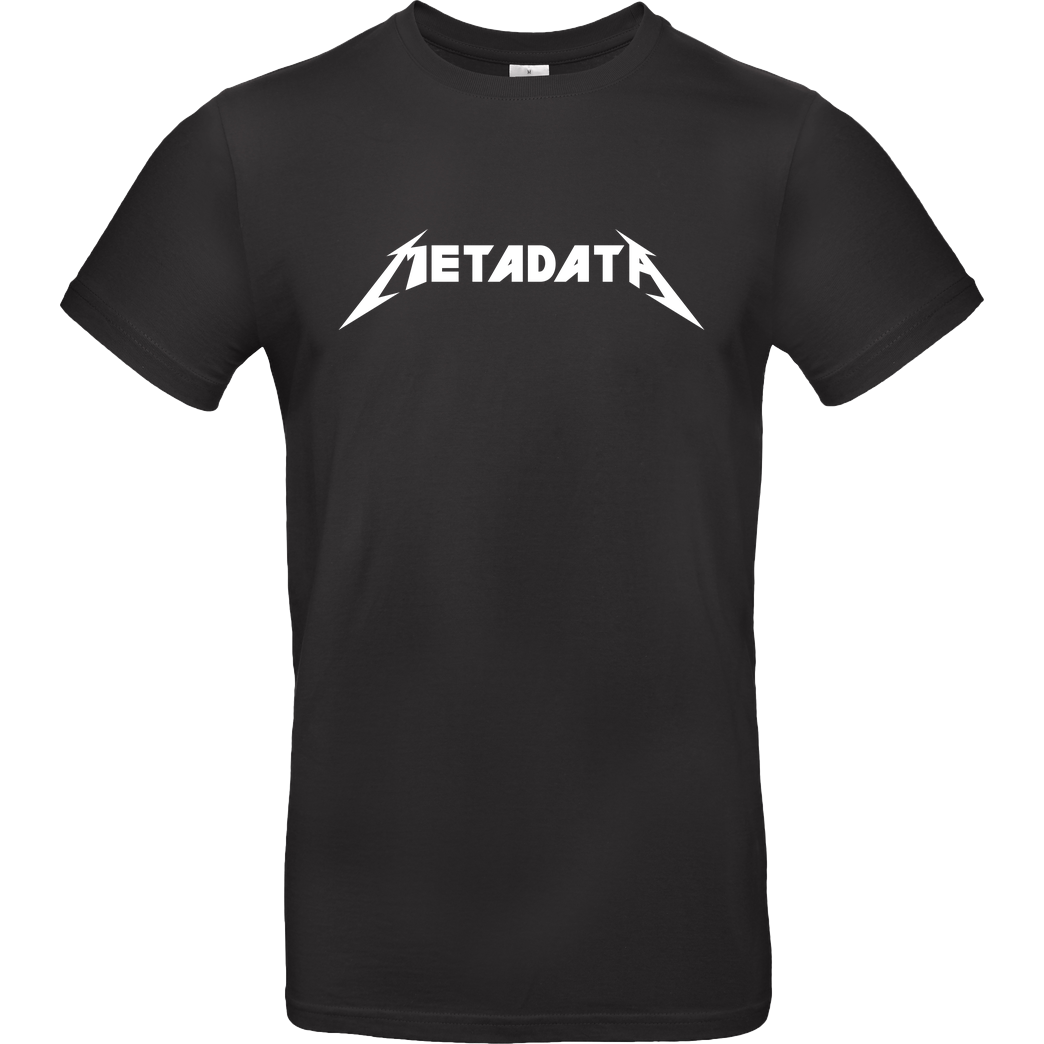 3dsupply Original Metadata T-Shirt B&C EXACT 190 - Black