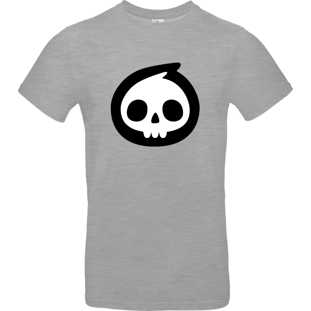 Mien Wayne Mien Wayne - Skull T-Shirt B&C EXACT 190 - heather grey