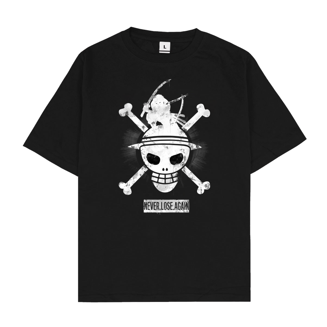 Mien Wayne Mien Wayne - The Pirate King T-Shirt Oversize T-Shirt - Black