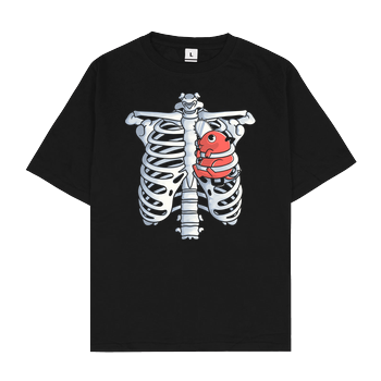 New Heart Oversize T-Shirt - Black