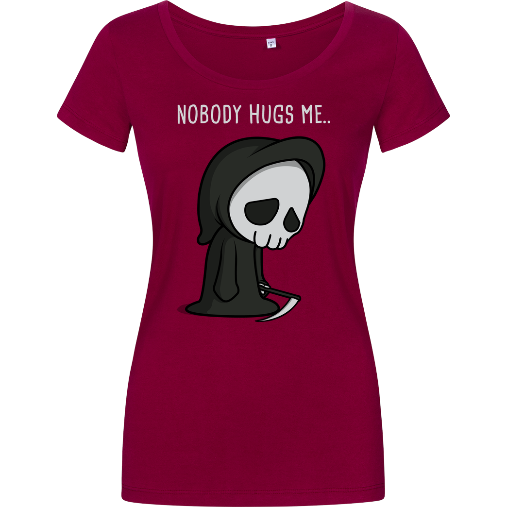 Raffiti Design Nobody Hugs T-Shirt Girlshirt berry