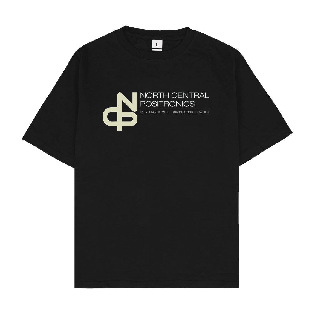 Mindsparkcreative North Central Positronics T-Shirt Oversize T-Shirt - Black