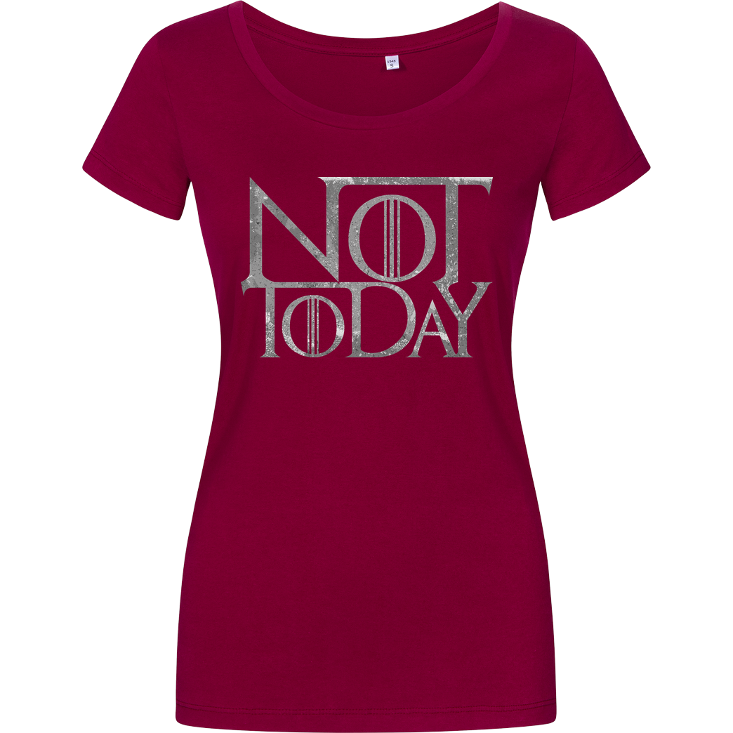 DCLawrence Not Today T-Shirt Girlshirt berry