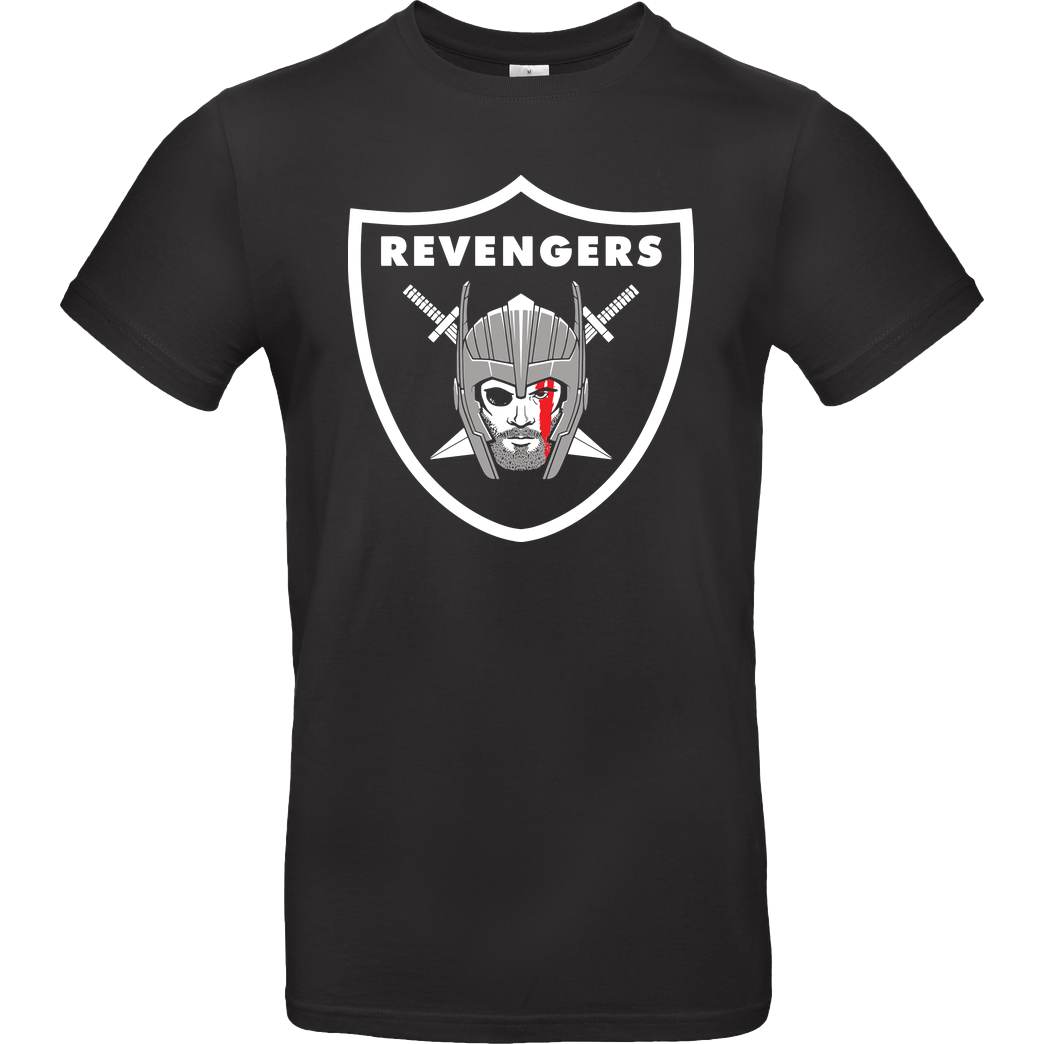 DCLawrence Odinson's Revengers T-Shirt B&C EXACT 190 - Black