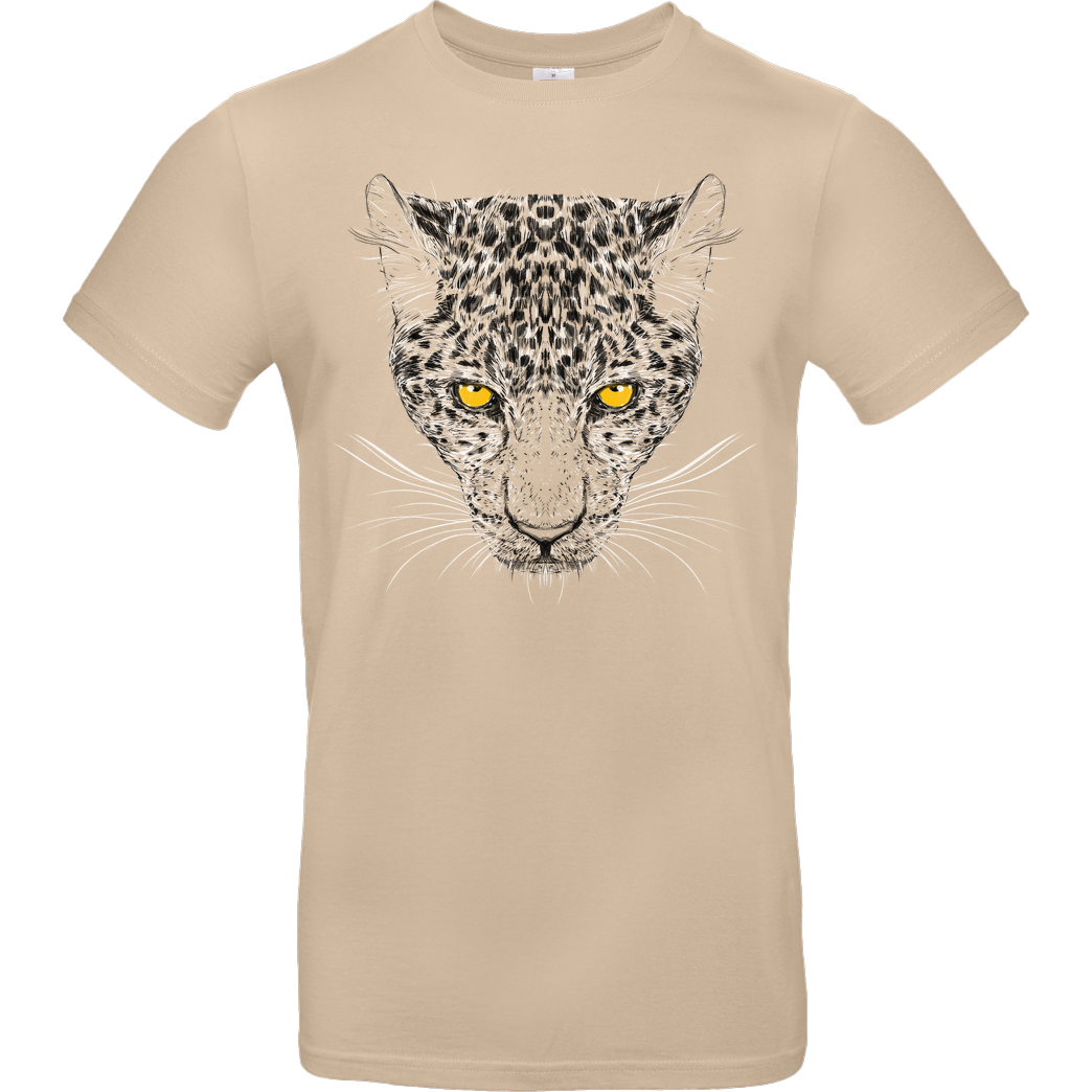 kharmazero Ornamental Cheetah T-Shirt B&C EXACT 190 - Sand