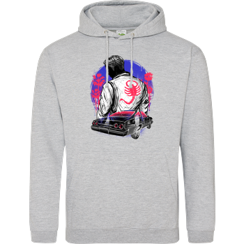 Outrun the night JH Hoodie - Heather Grey
