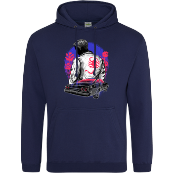 Outrun the night JH Hoodie - Navy